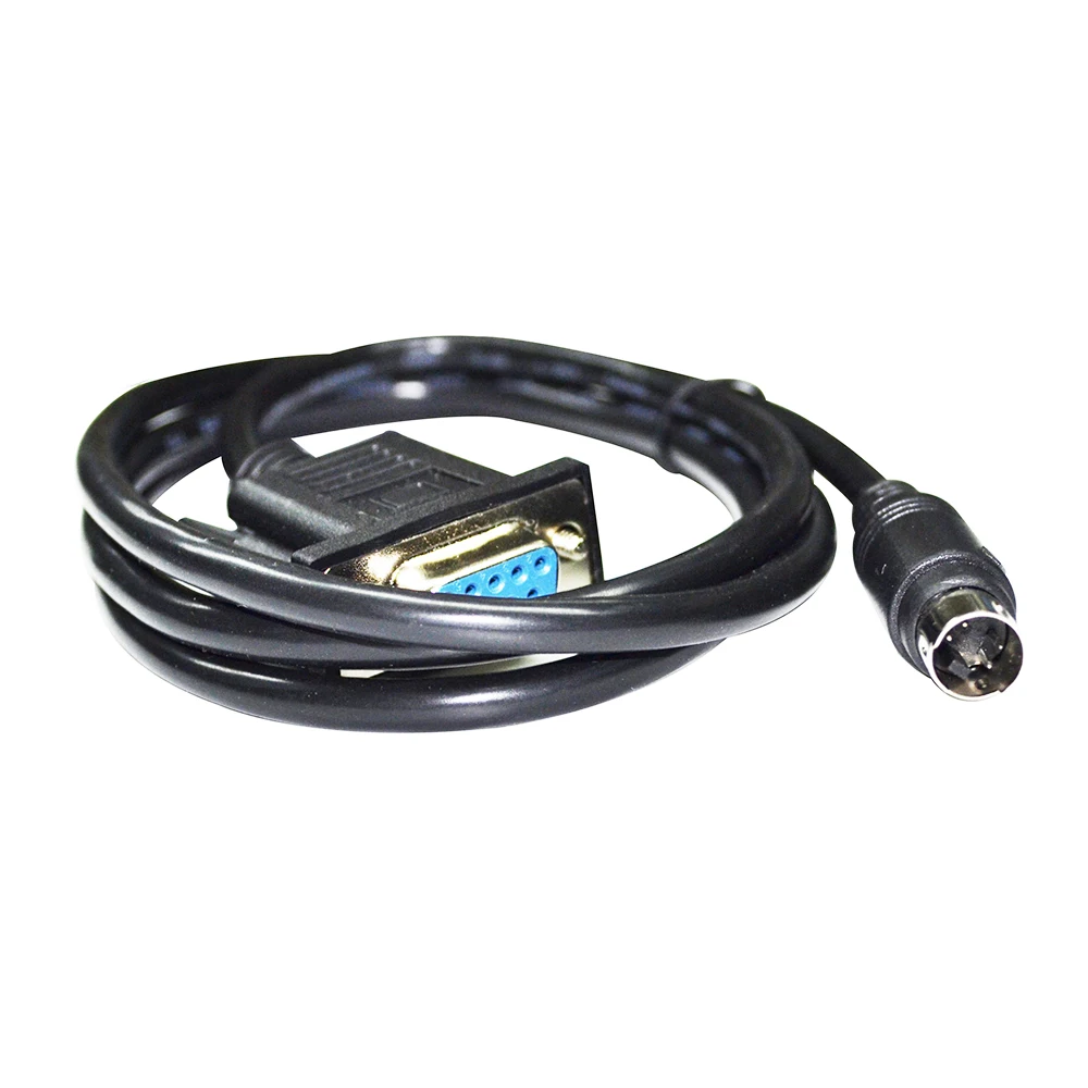 

DB9 FEMALE TO MINI DIN 4PIN MD4 ADAPTER RS-232 SERIAL COMMUNICATION CABLE FOR ESTUN ESV TOUCHSCREEN TO ESTUN EP PLC