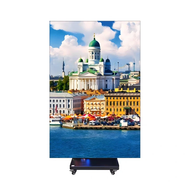 Indoor Outdoor Advertising LED Screen Digital Folding LED Poster Display