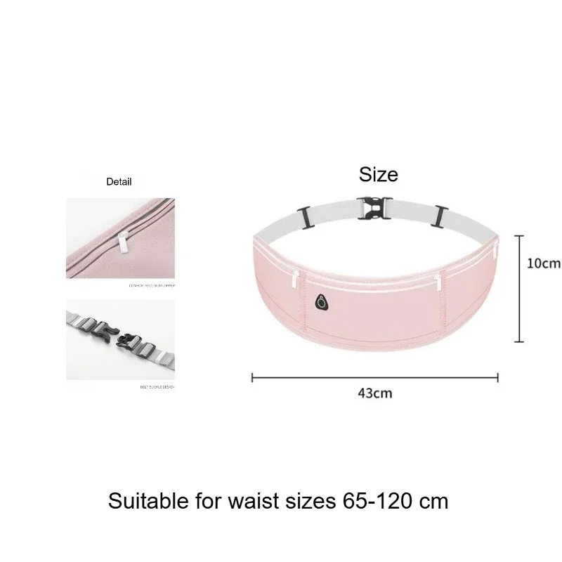 Marsupio da corsa che non rimbalza, ultraleggero e sottile, borsa sportiva e fitness di grande capacità
