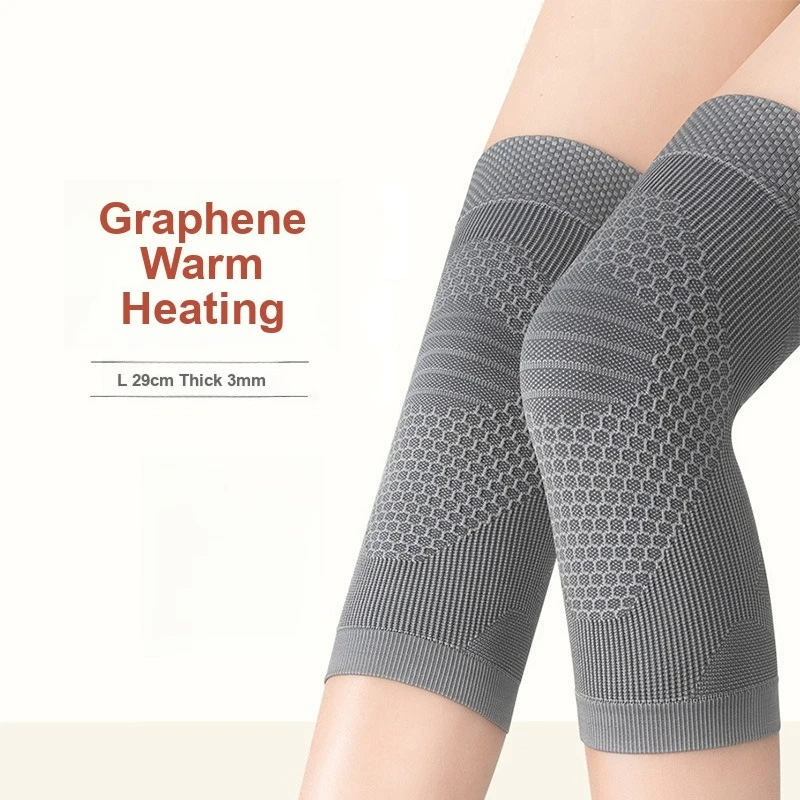 Graphene Heating Knee Sleeve Thin Warm Knee Protector for Men and Women in Summer Air Conditioned Rooms