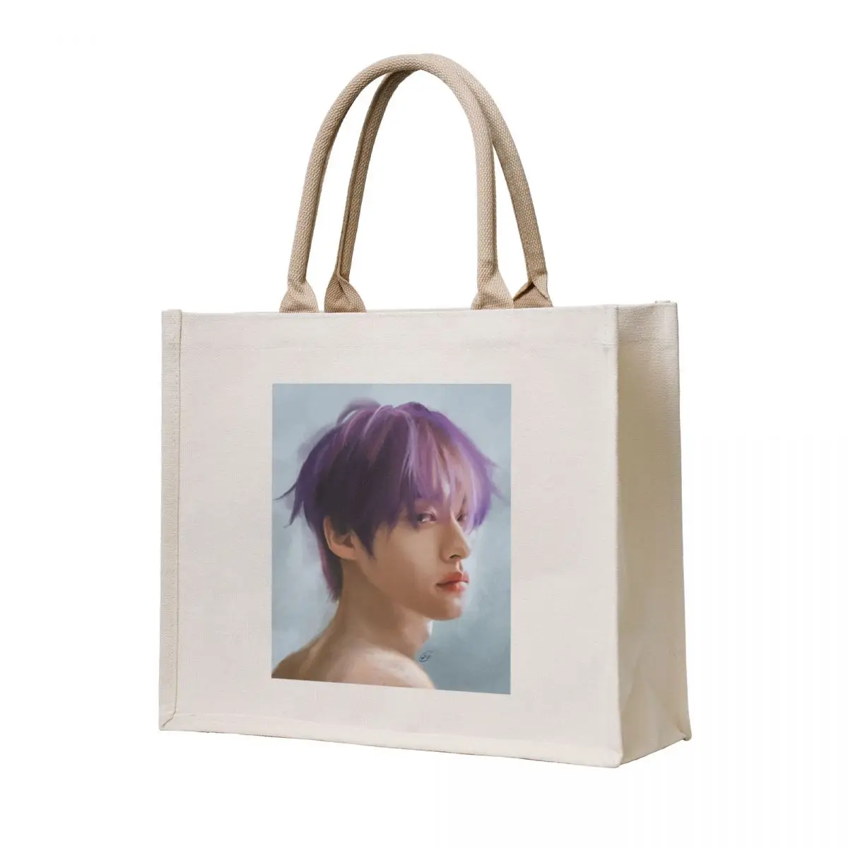 

Lee Know purple hair Tote Bag Women's tote bag bags luxury women tote bag woman Canvas shoulder