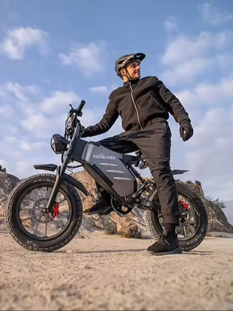 AliExpress NONE RZOGUWEX X5S adult E-bike1000W all-terrain electric bicycle 20-inch fat tires E-Mountain bike 48V25Ah battery