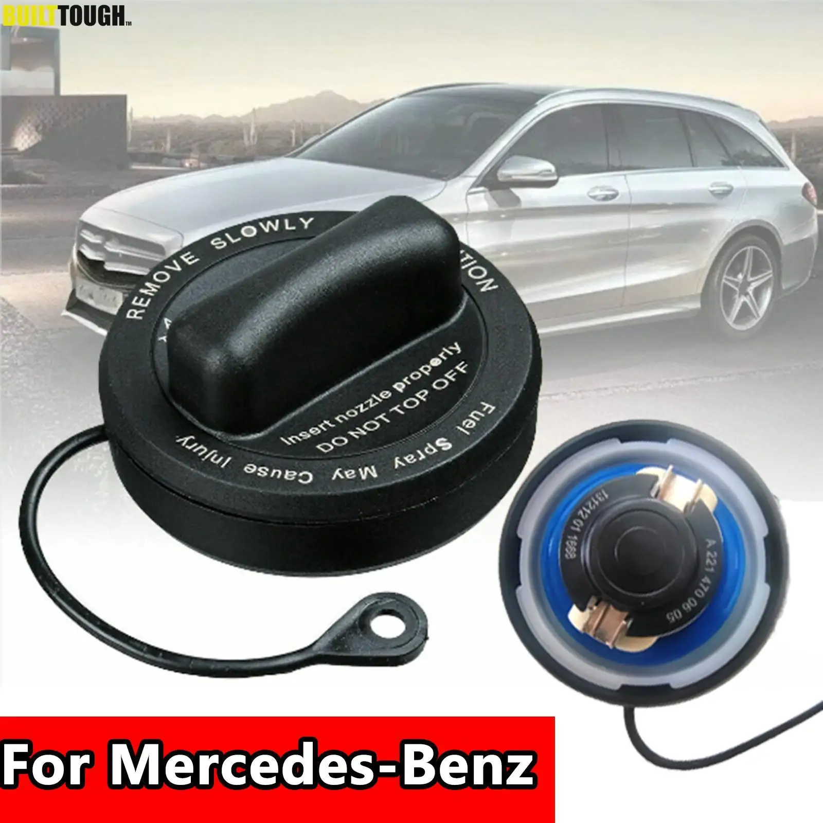 Car Parts Fuel Cap Gas Filler Tank Cover For Mercedes-Benz CLS550 2010-13 CLS63 AMG 2007 2009-2013 E320 2004-2005 E350 2006-2013