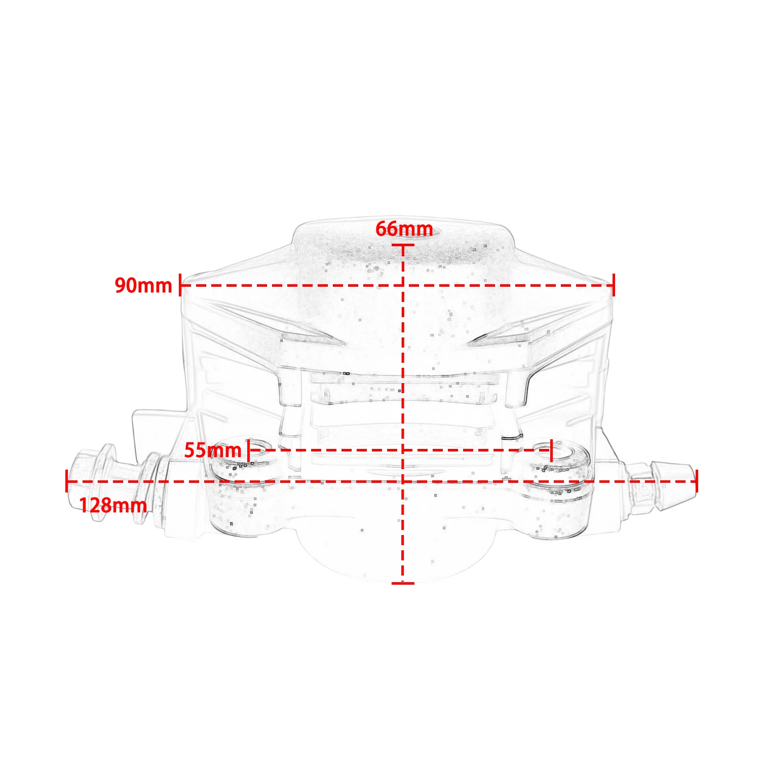 Motorrad-Scheibenbremssattel Vorderradbremse Hydraulischer Bremssattel für Piaggio Zip 50 4T Sfera 50 LX 125 F12 LBMC25C – Detail 1