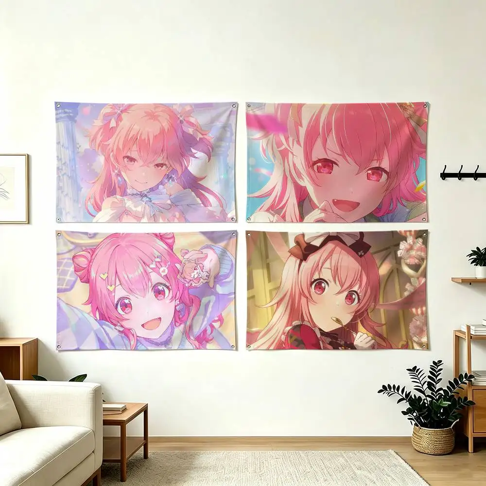 P-Project SEKAI Momoi Airi Flags Wall Hanging Tapestry Outdoor Garage Room Decorative flag Background Blanket