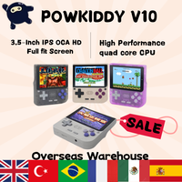POWKIDDY V10 Handheld Game Consoles  3.5-inch IPS Screen 480*320 RK3326 Open Source System New Consoles Children Gifts Men Gifts