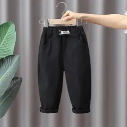 Pantalones informales para niños y niñas, pantalones de algodón para bebés, primavera y otoño, novedad de 2023