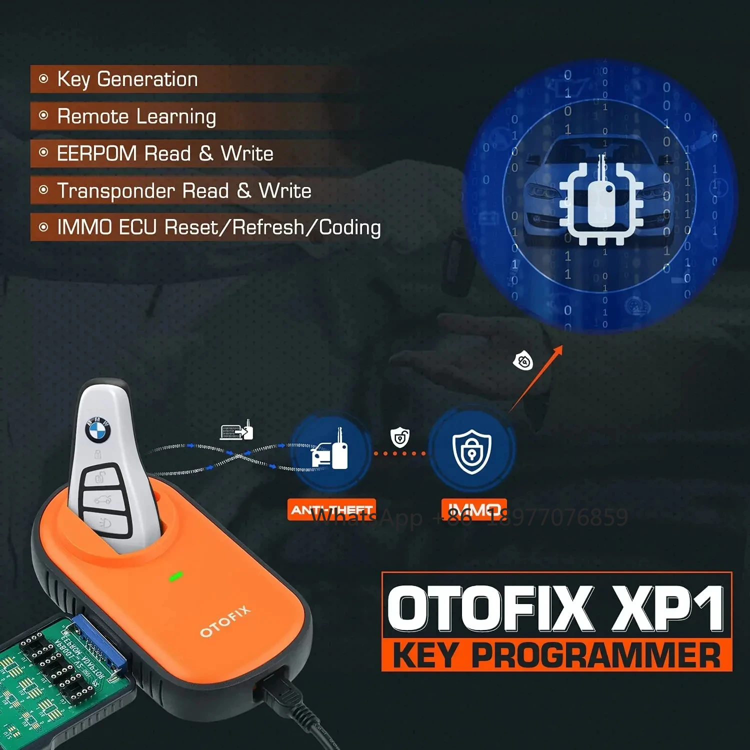 Picture 4: IM1 Car Key FOB Programming Tool Upgrade Of MaxiIM IM508 Diagnostic Scan Tool XP1 Auto Key Programmer 2 Years Free Update