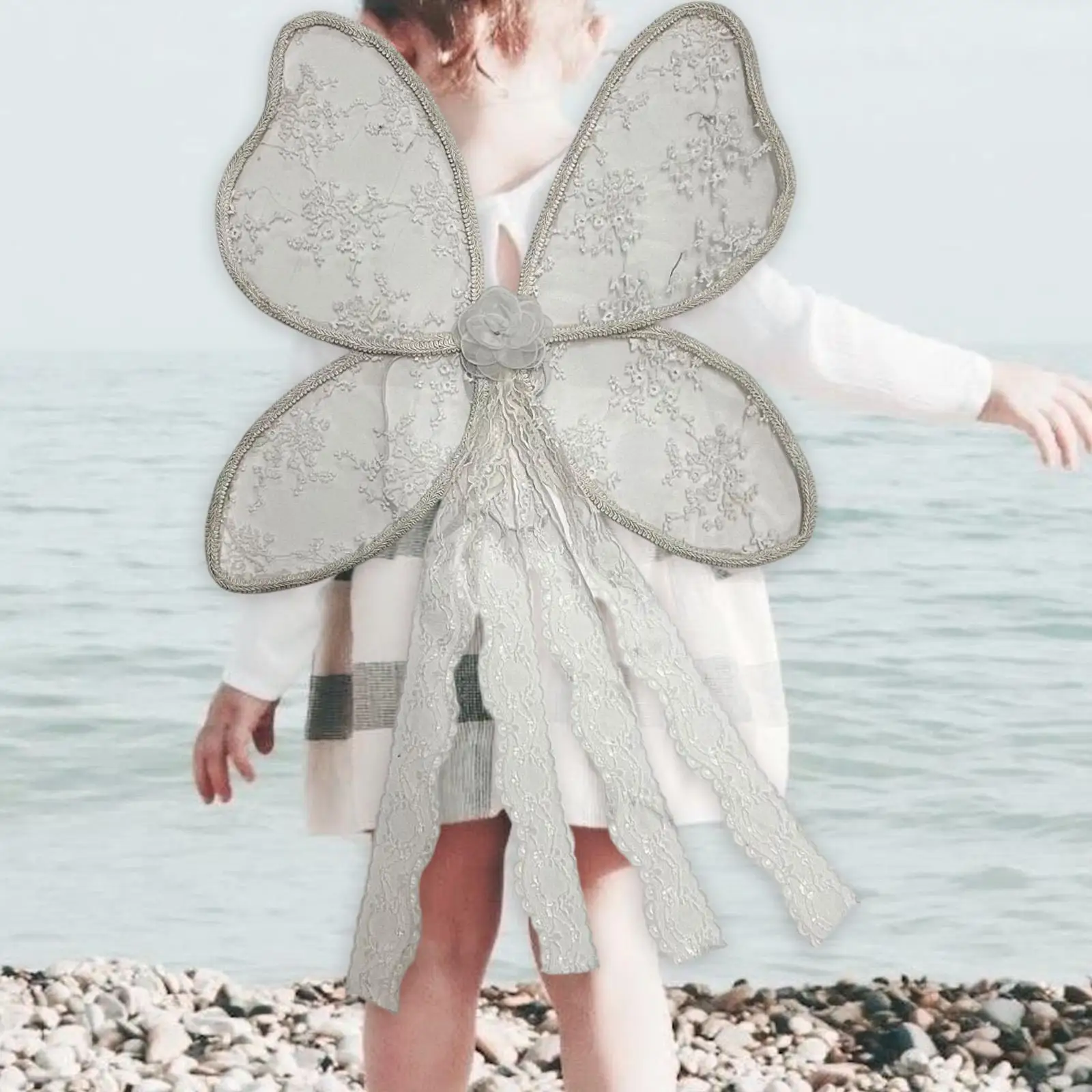 Butterfly Wing Costume for Girl Decorative Princess Cosplay for Party Holidays
