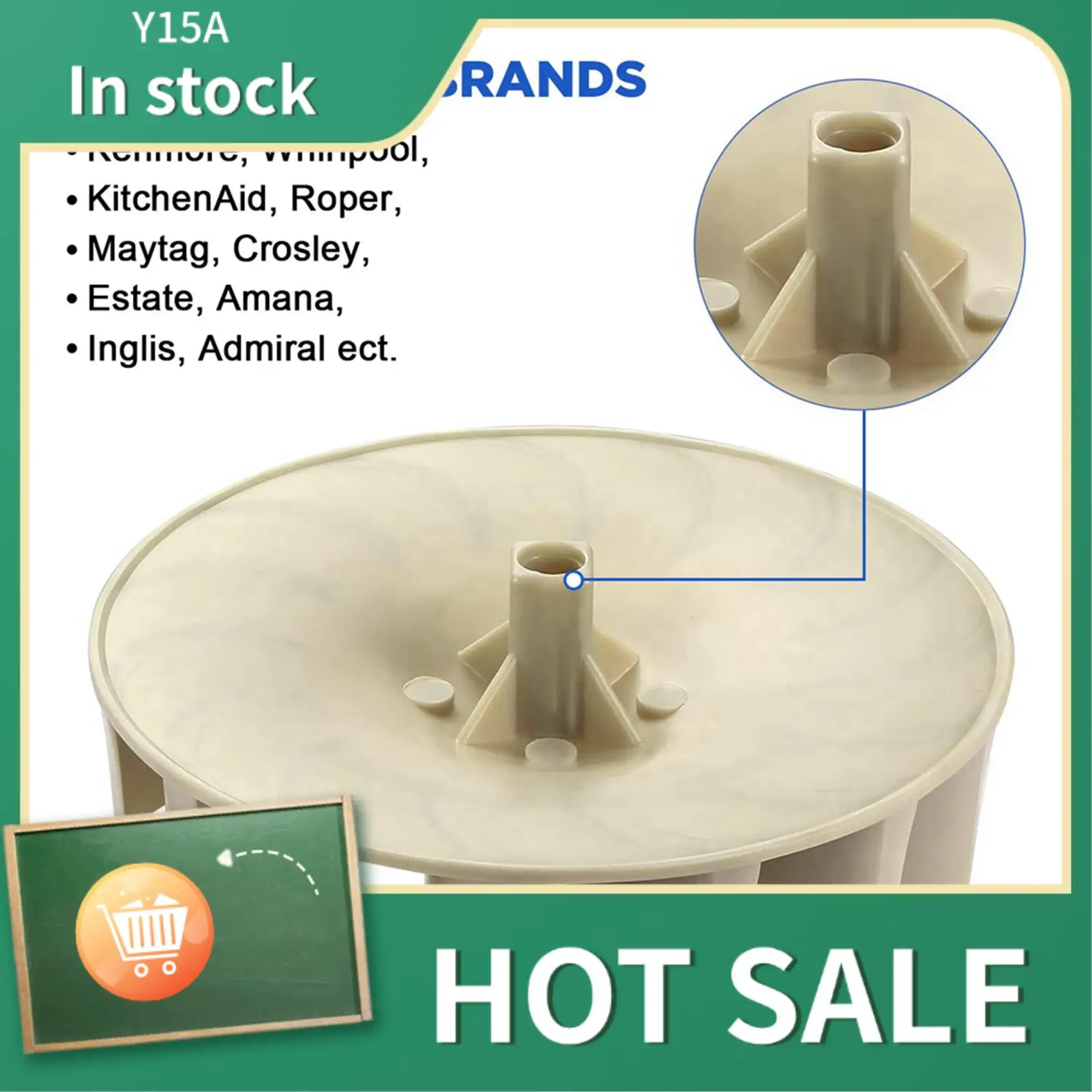 

Y15A 3X 694089 Dryer Blower Wheel,Replacement Dryer Blower Assembly Compatible With Most Dryers-Replaces PS11743785 279500