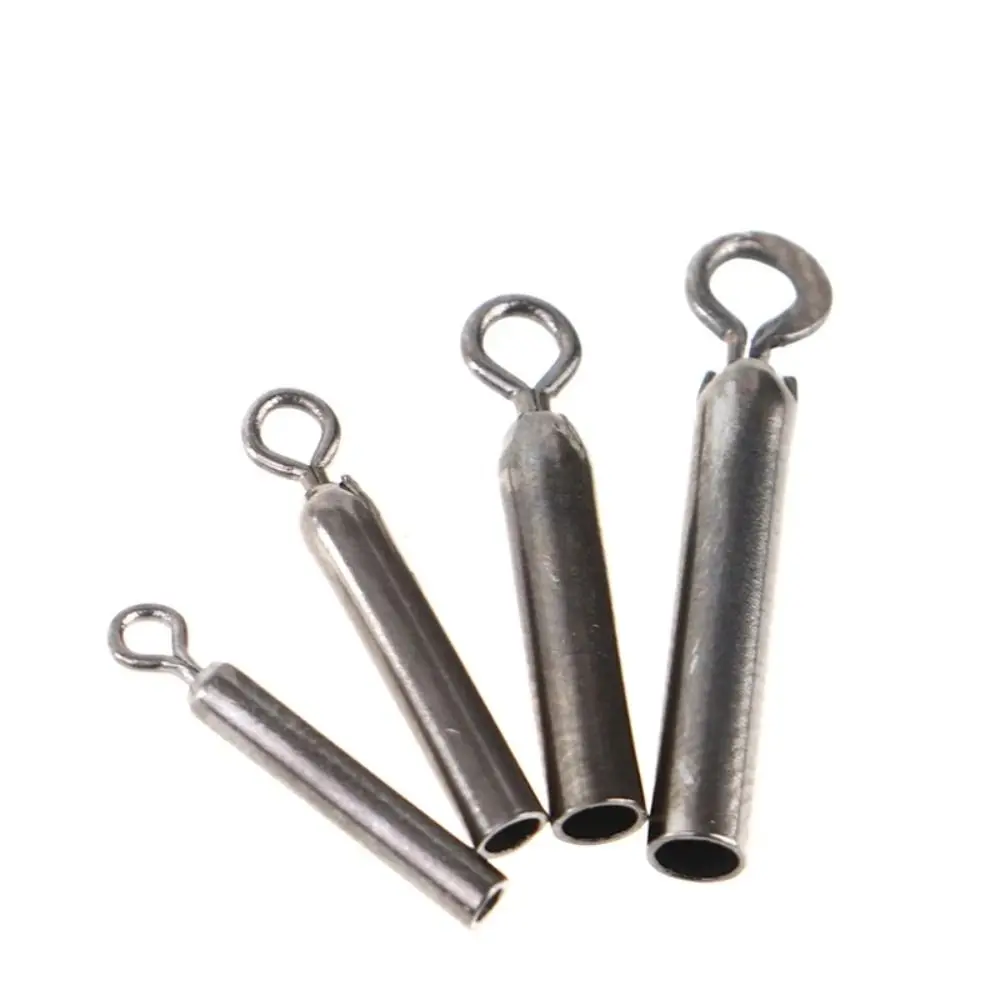 

10pcs 360 Degree Straight Floats Connector Straight Type Swivel Fishing Floats Holders Not Easily Corroded Freely Rotating