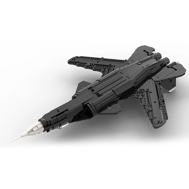 Moc Bouwstenen Militair Model SU-47 Russische Gevechtstechnologie Modulaire Blokken Geschenken Speelgoed Voor Kinderen Diy Sets Assemblage