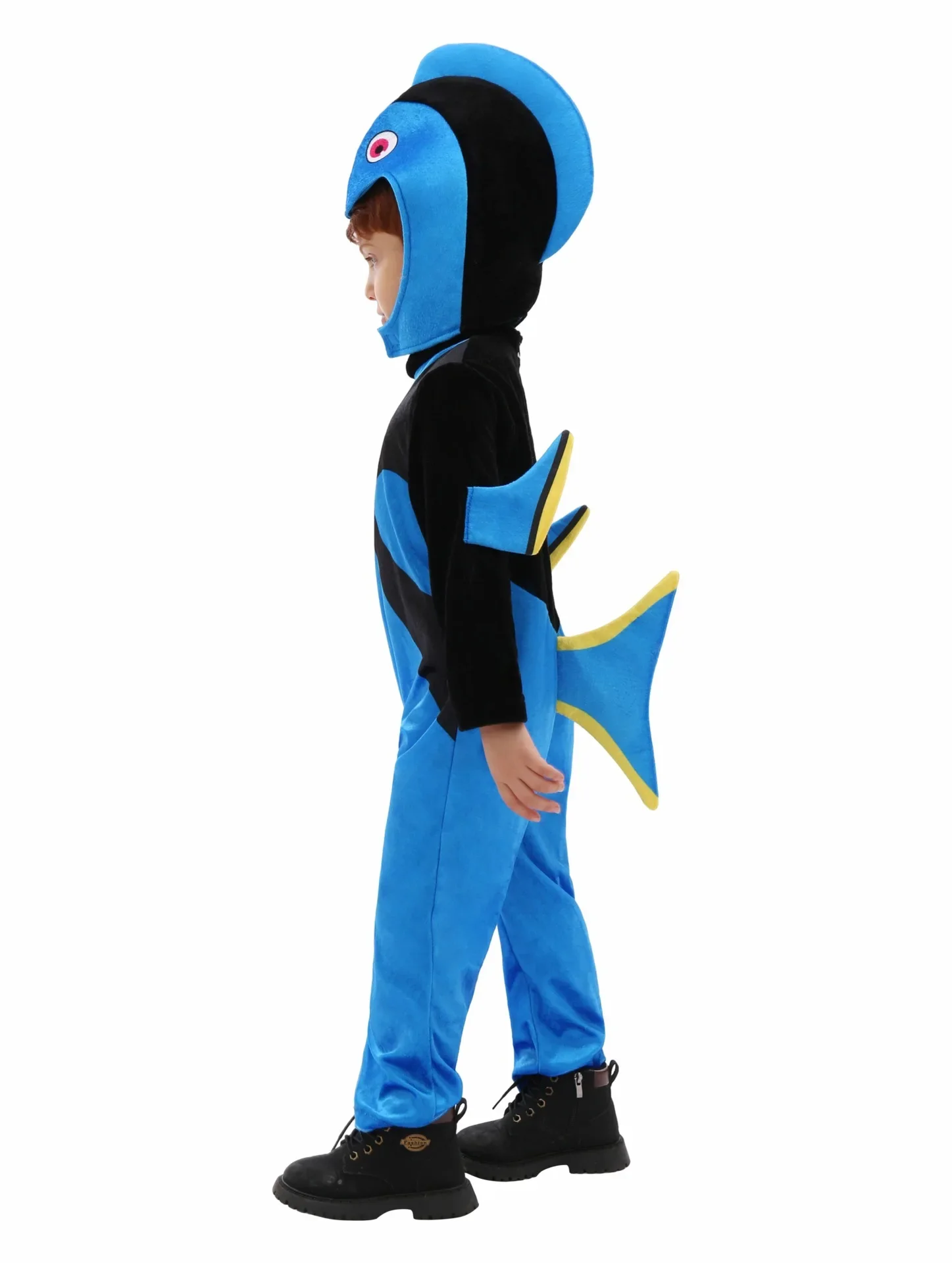 Kids Fish Clownfish Dory Costume Funny Shark Costume for Children Animal Mascot Jumpsuit Toddler Carnival Cartoon Fancy Dress