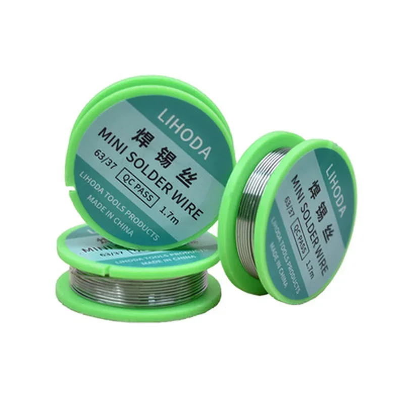 1PCS NEW 0.8mm 63/37 FLUX 2.0% 45FT Tin Lead Tin Wire Rosin Core Solder Soldering Wire Roll No-clean Welding Wires