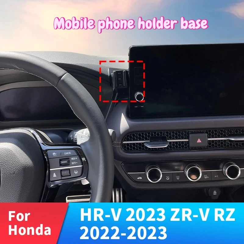 Für Honda ZRV ZR-V 2022 2023 Auto-Handyhalterung Starke Spezielle Fixierte Halterungsbasis 15W Kabelloses Laden Auto-Zubehör