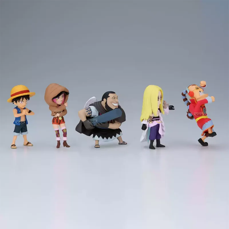 

Genuine Original Bandai Banpresto One Piece Wcf Luffy Bonney Basil Hawkins Urouge Apoo Anime Figure Model Desktop Ornament Toys