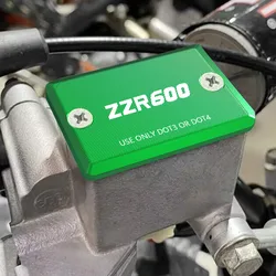 ZZR600 Motorcycle CNC Oil Cup Cap Master Cylinder Cover FOR KAWASAKI ZZR600 2002 2003 2004 2005 Front Brake Fluid Protection