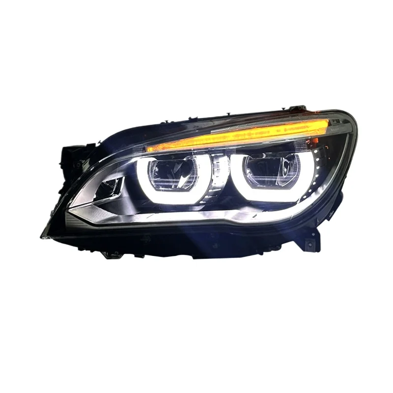 -For  Full LED Headlight Assembly for 7 Series F01 F02 2009-2015 LED DRL Sequential Turn Signal Projector Lens Front Lamp^