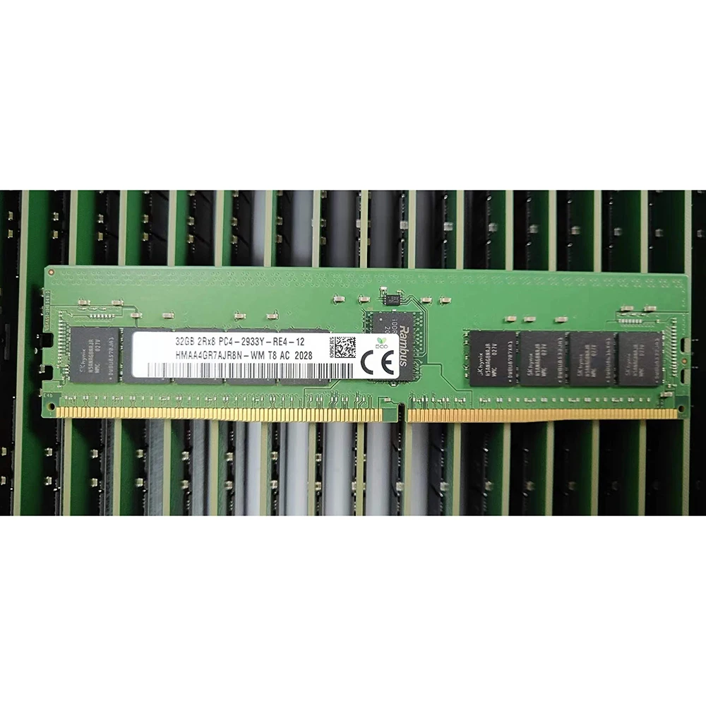 HMAA4GR7AJR8N-WM RAM 32GB DDR4 2933MHz ECC REG RE4 2R×8 PC4-2933Y For SK Hynix Memory Works Perfectly Fast Ship High Quality