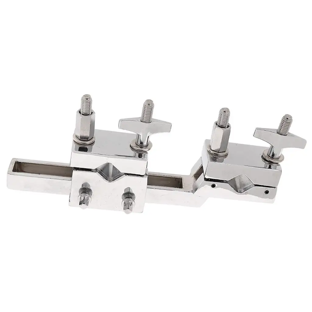 Double Clamp Percussion Mount on Replacement Parts for Cymbals 19.5x3.3x8.5cm