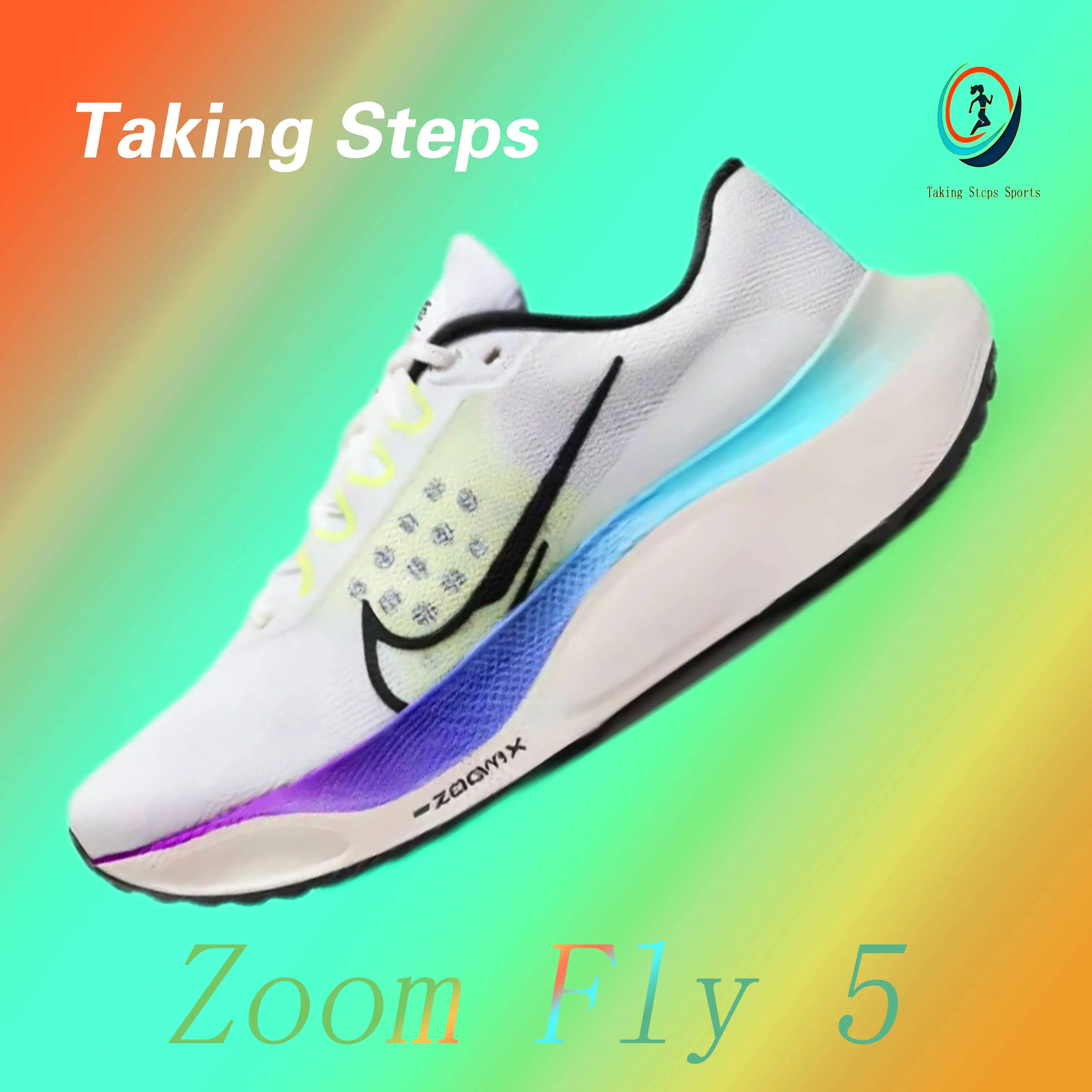 Nike Zoom Fly 5 Fashion Trend Wear-resistant Breathable Sports Casual Shoes White Men's and Women's styles