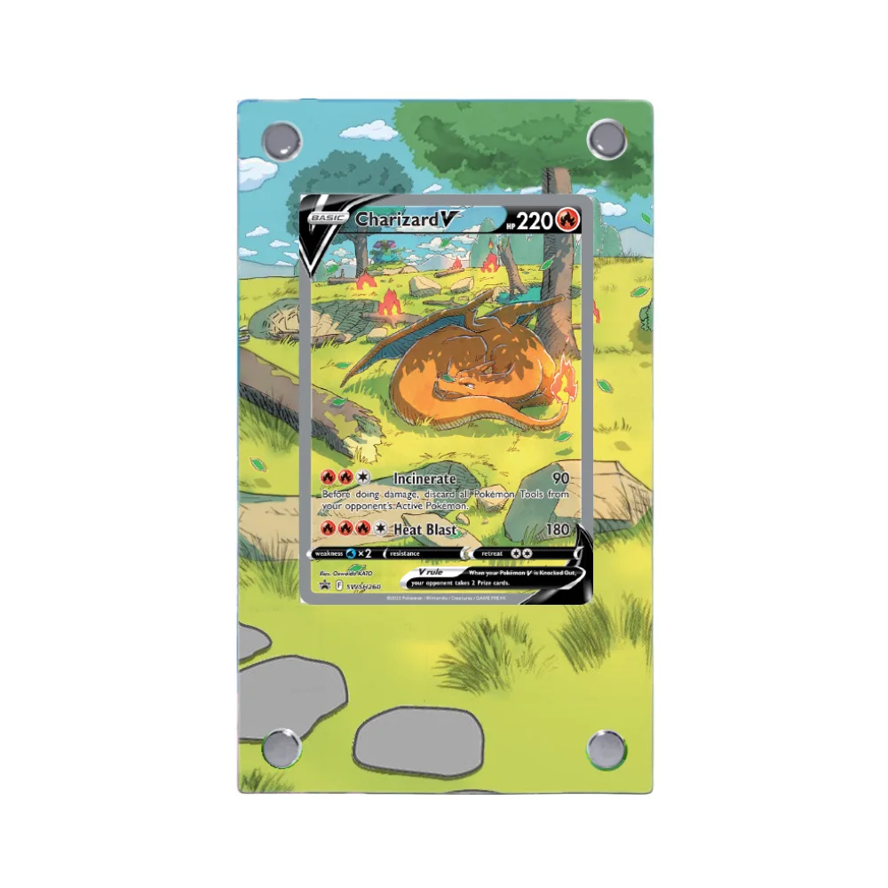 Umbreon Charizard Raikou Pokemon Acrylic Extended Painting Stuck Brick Anime Classics Game Collection Card Display Stand Gift