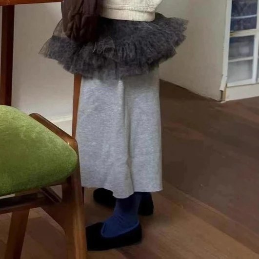 

Girls Casual Straight Leg Pants 2025 Spring and Autumn New Korean Simple Solid Color All-match Loose Straight Leg Pants