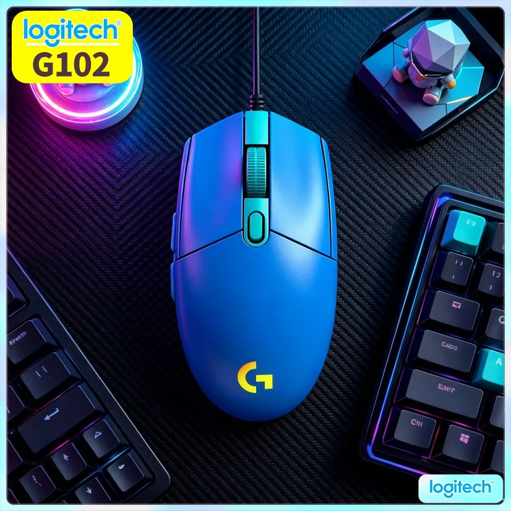 Logitech G102 Prodigy Gaming Mouse,Support All Grip Types Palm Claw Fingertip Gaming Operation Posture