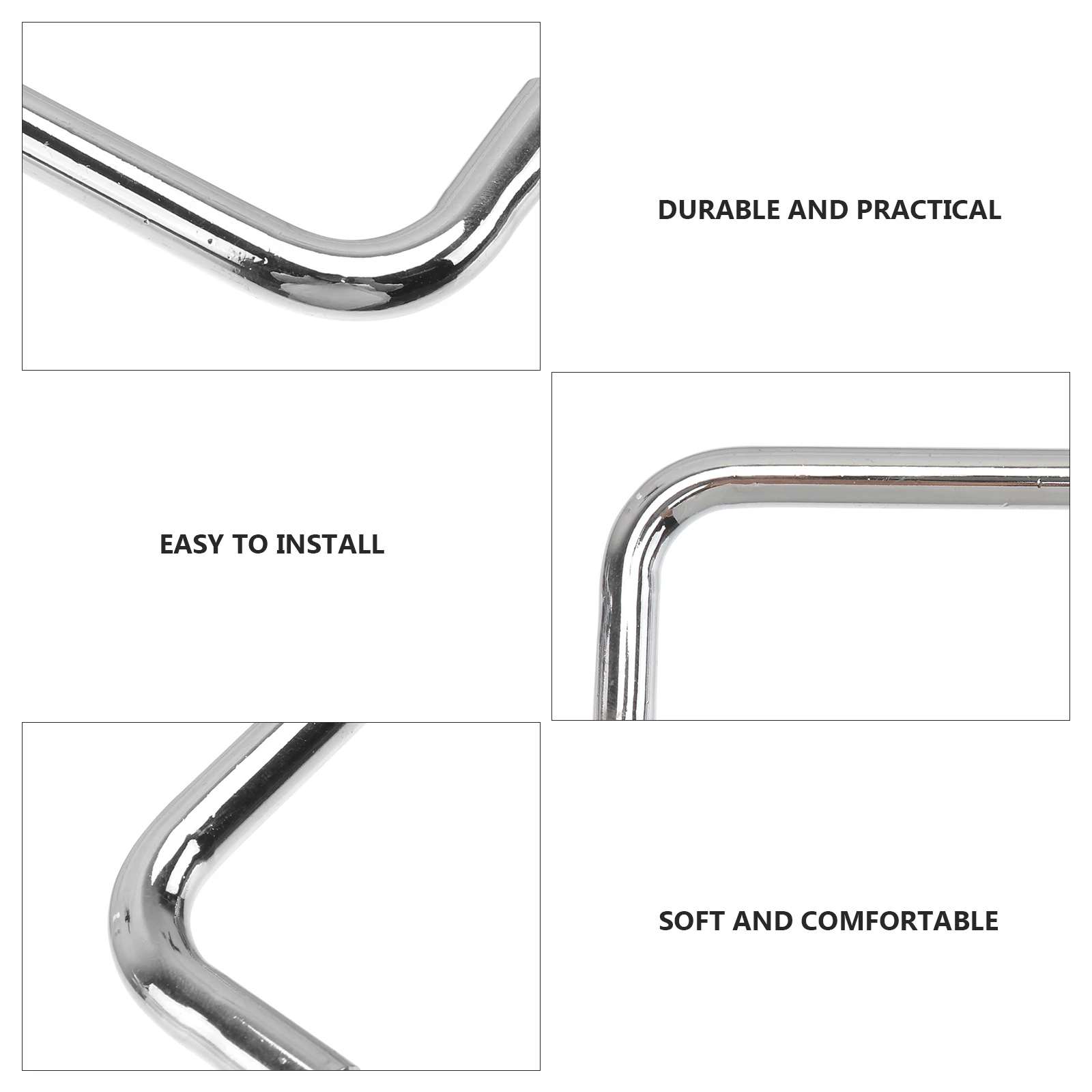 

4pcs Iron Solid Pull Sturdy Industrial Machine Equipment Handles U-Shaped Round Bar Cabinet Door Handles Heavy Duty For