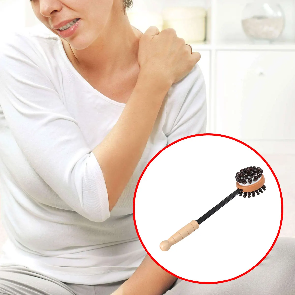 

Wooden Roller Massage Hammer Portable Muscle Therapy Stick For Back Neck Waist Legs Relaxation Massage Tools