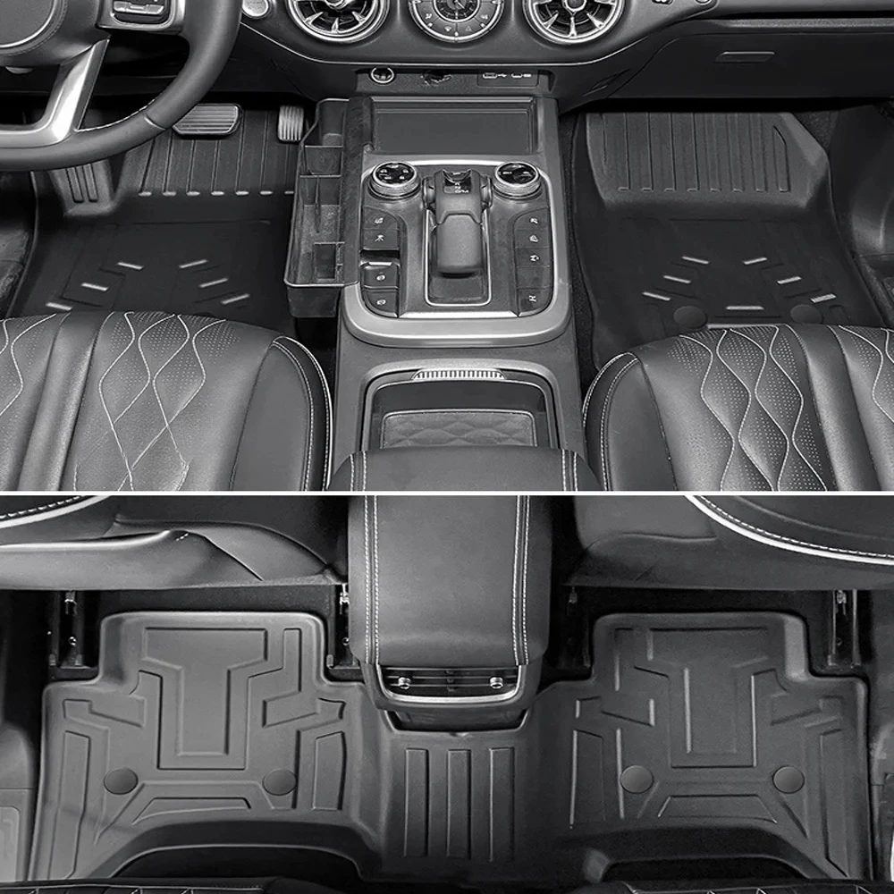 

Для GWM WEY TANK 300 2025 года Напольные коврики из ТПЭ (только для газа), левый водитель, водонепроницаемый полный комплект ковриков для багажника и грузового вкладыша с левым рулем