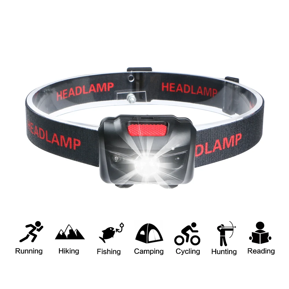 Q5 LED Headlamp Smart Sensor Headlamp Flashlight for Camping Hunting Hiking Running Walking Cycling Outdoors Light