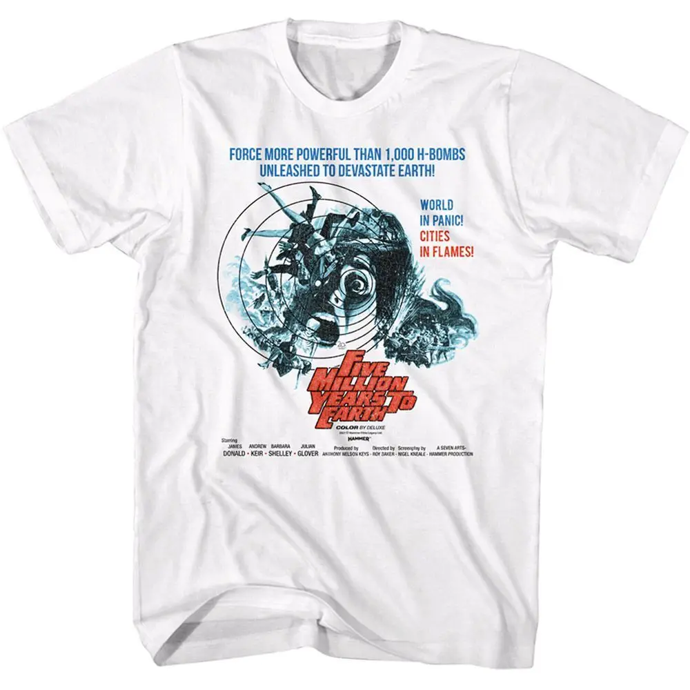 Hammer Horror Five Million Years Movie T Shirt