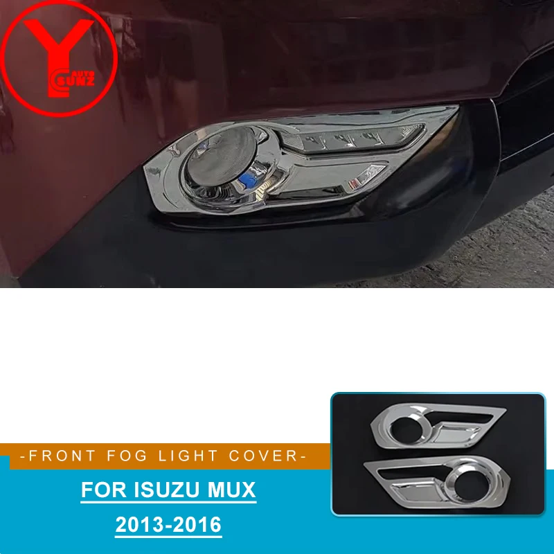 

2013-2016 front fog light cover For ISUZU MUX 2014 2015 accessories ABS chrome car auto parts accessories For isuzu mux YCSUNZ