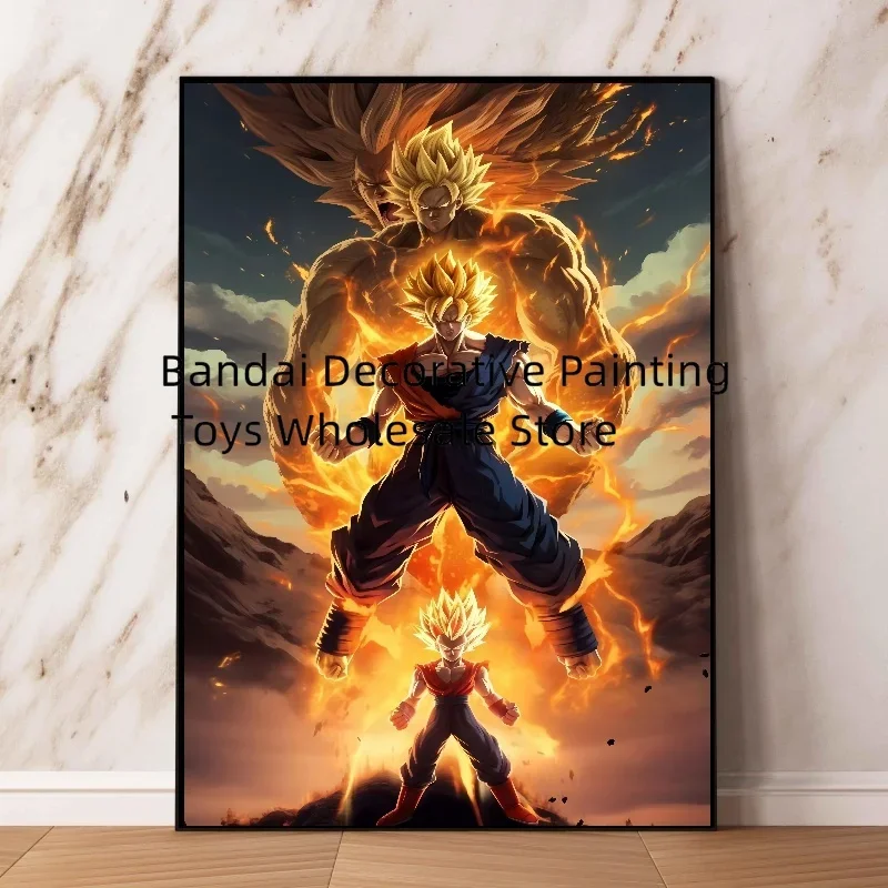 Klassieke Vintage Japanse Anime Bandai Dragon Ball Foto 'S Decoratie Schilderijen Poster Hd Prints Muur Interieur Canvas Schilderij