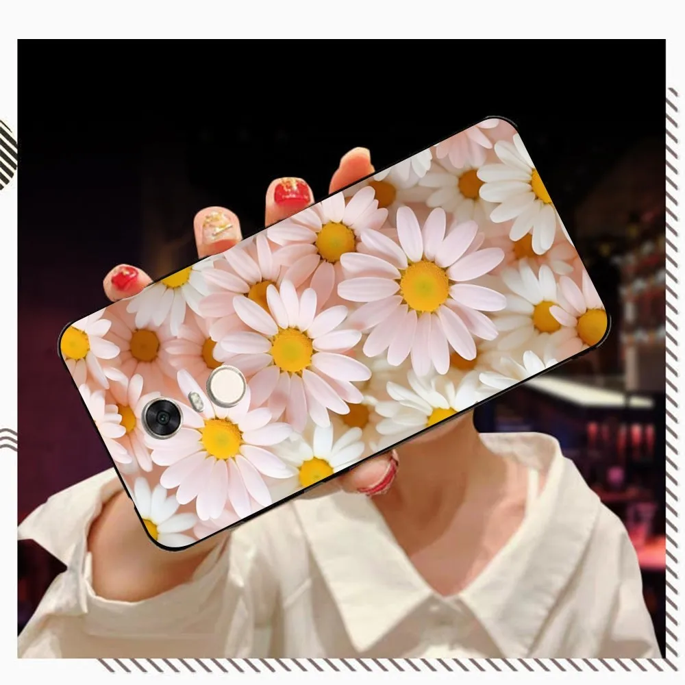 Chrysanthemum Sunfloewr Phone Case For Redmi 5 6 7 8 9 10 plus pro 6 7 8 9 A GO K20 K30 K40 pro plus F3 Fundas