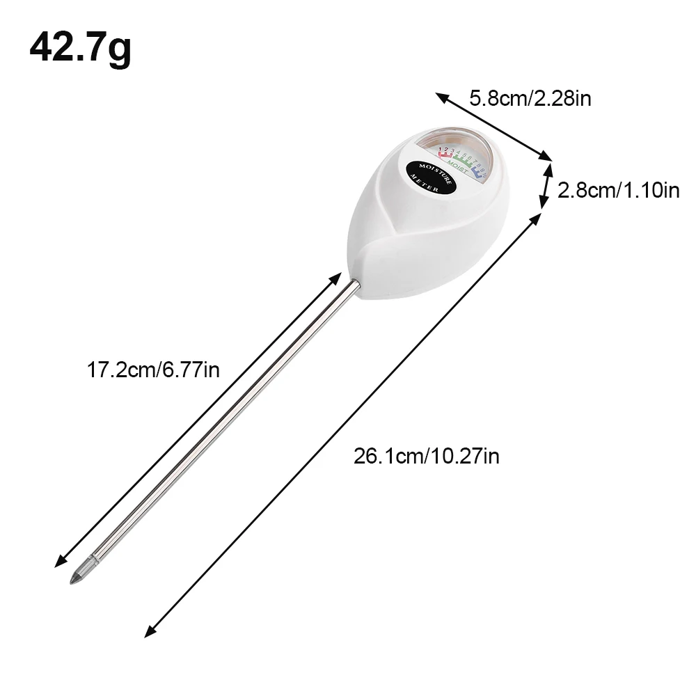 Medidor de PH da luz solar da umidade 3 in1 da água do solo da acidez da umidade Luz PH Teste do jardim Plantas Flores Moist Tester Testing Instrument