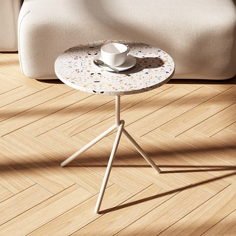 زوايا جانبية، طاولة مستديرة صغيرة فاخرة خفيفة، طاولة جانبية للأريكة الشمالية، طاولة قهوة تيرازو