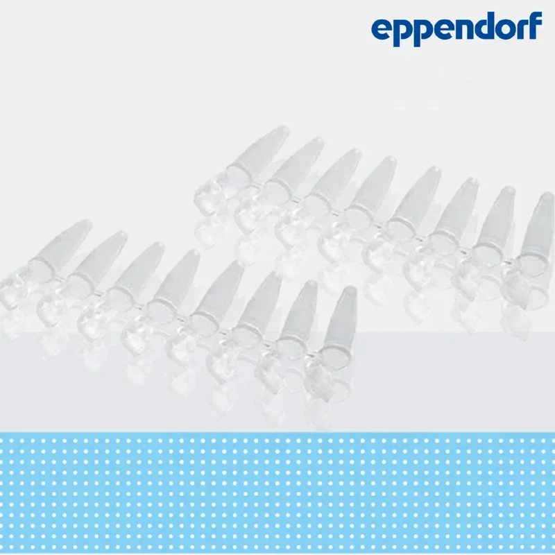 960pcs Eppendorf 0030124359 8 Row Tubes, 0.2 ml PCR Tubes Science Laboratory Centrifuge Tubes