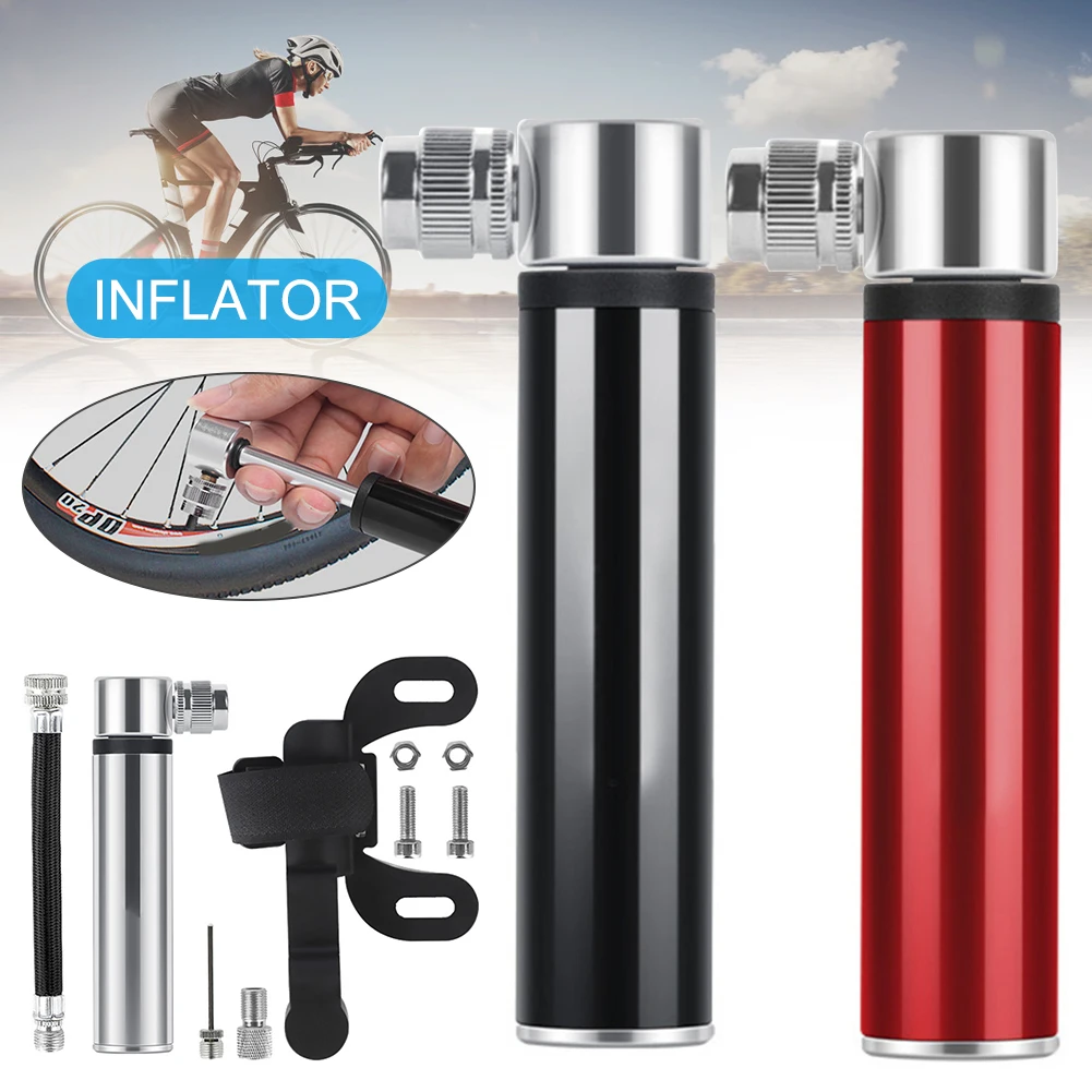 

Mini Portable Bicycle Inflator High Pressure Aluminum Alloy Hand Pumps Inflator Bicycle Mini Portable High Pressure