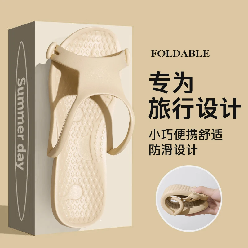 

Men and Women EVA Portable Folding Travel Hotel Business Trip One-piece Slippers Couple's Home House Slippers