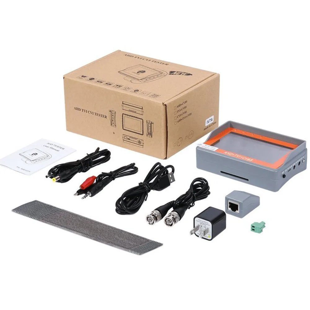 4.3Inch Monitor AHD CCTV Tester Monitor 8MP Analog Camera Testing PTZ UTP Cable Tester RS-485 PTZ Contorl UTP Network Cable Test