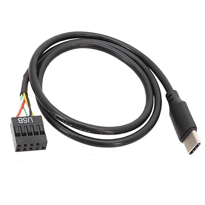 USB 9Pin To USB Type C Cable For Computer Motherboard To USBC Secondary Screen PC LCD Screen 9Pin USB Cable Adapter Easy To Use