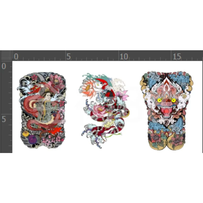 Pegatinas de tatuaje de soldado femenino a escala 1/6, pegatinas con patrón de animales, accesorios para decoración de figuras de acción Tbl de 12 pulgadas