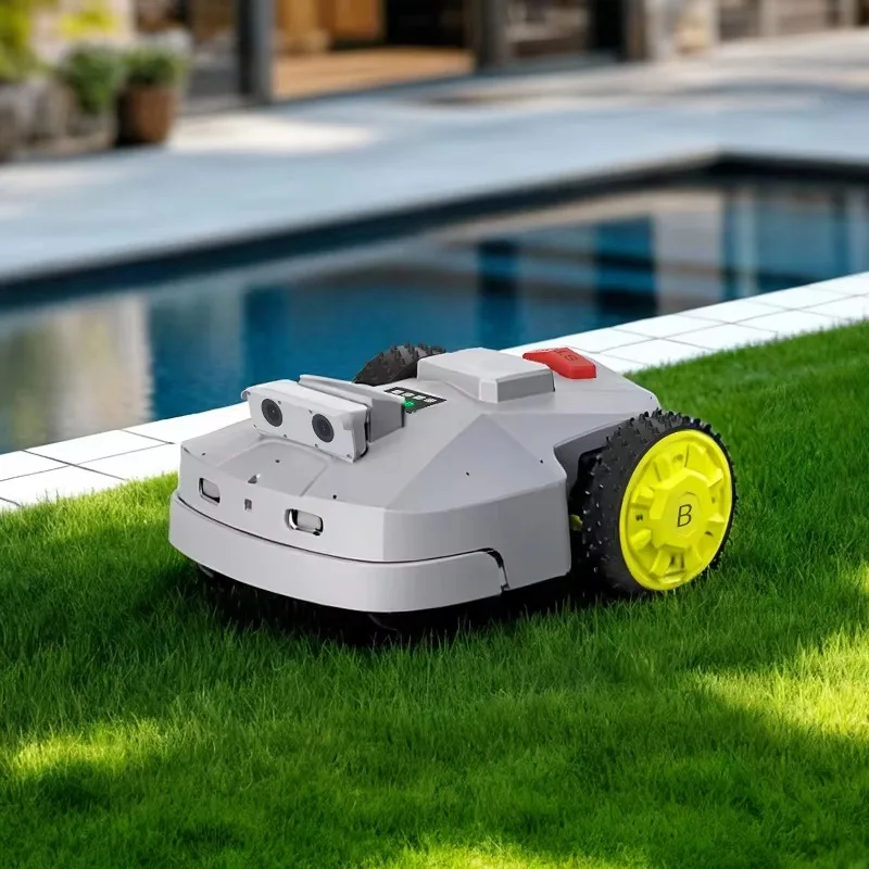 Robot Lawn Mower 1.5 Acre Ultra Silent Self Charging Robotic Mower up to 4 Inches Cutting Height Lawn Robots