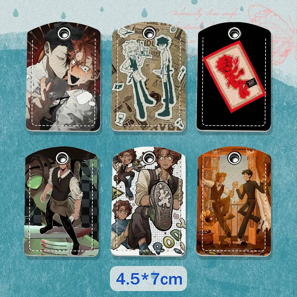 V-Vincent R-Rody D-Dead P-PlateS Leather Card Holder Exquisite Keychain purpose Case Air Tag Metro ID Access Control Card Badge