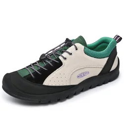 Chaussures d'escalade en plein air pour hommes, chaussures de randonnée en montagne, chaussures de trekking en cuir véritable, baskets de tourisme, chaussures de sport pour hommes, offre spéciale