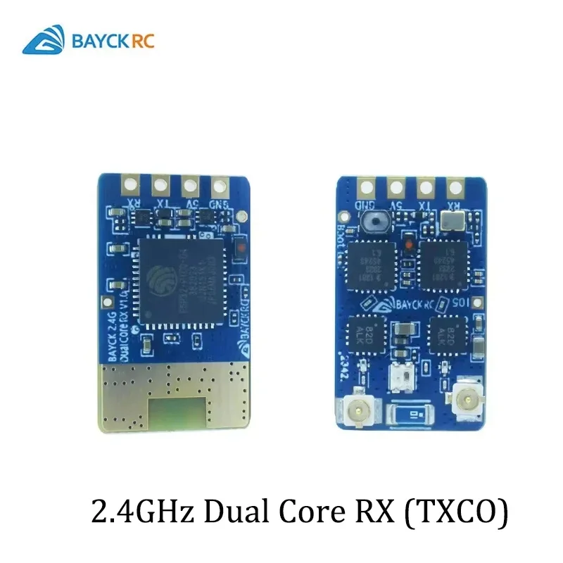 AvaCoreBAYCK 2.4G ELRS Dual Core Receiver ExpressLRS RX Dual T Antenna 90mm 150mm For FPV Freestyle Racing Drone Quadcopter