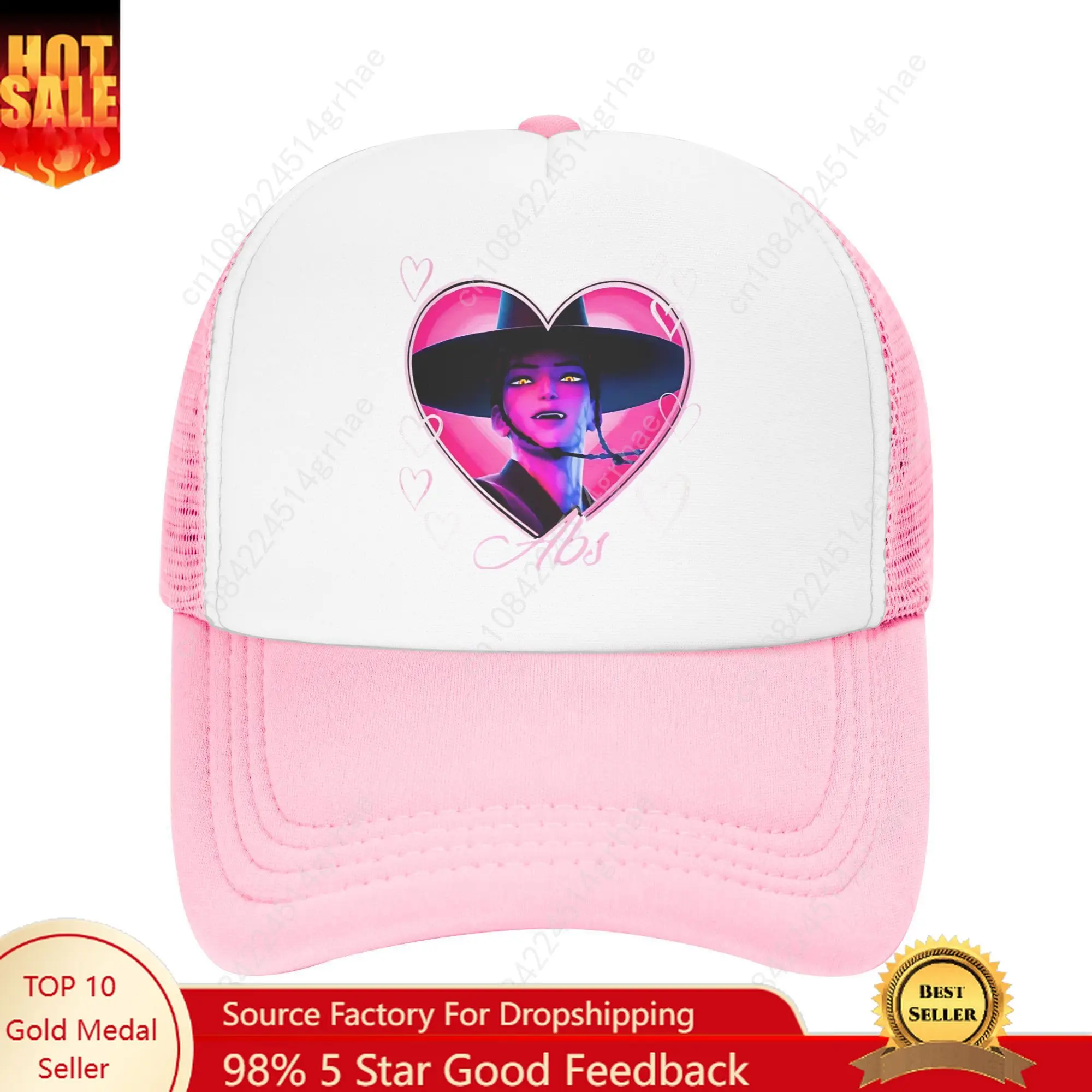 

Abs Saja Heart Mesh Sun Hats Kpop Demon Hunter Villain Gothic Fantasy Tennis Skate Wholesale Baseball Cap Men Adult Hats