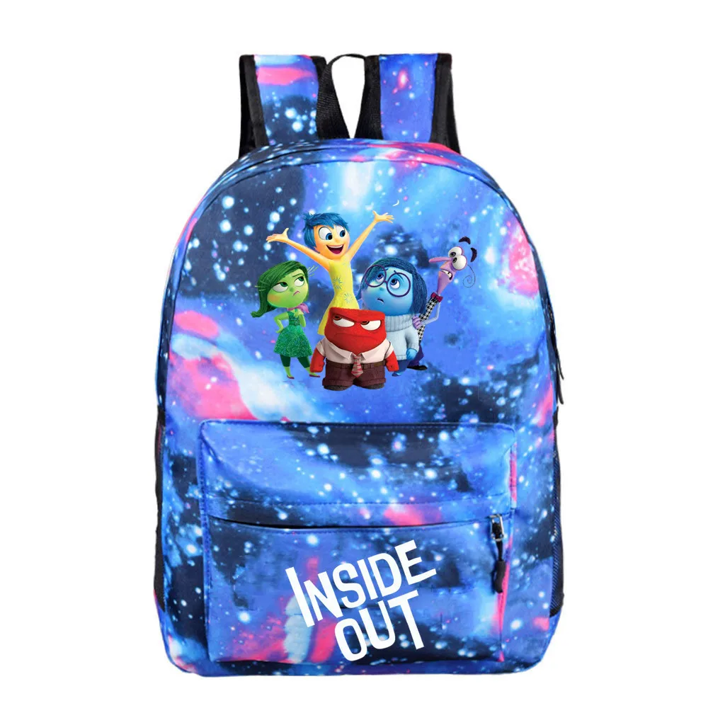 Mochila de Grande Capacidade para Alunos do Ensino Primário, Bolsa de Ombro Animação, Papelaria para Crianças, Mochila Inside Out, 2024